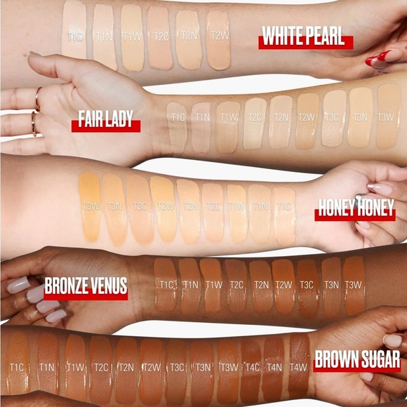 UOMA Say What?! Weightless Soft Matte Hydrating Foundation Bronze Venus T2C - Picture 10 of 10